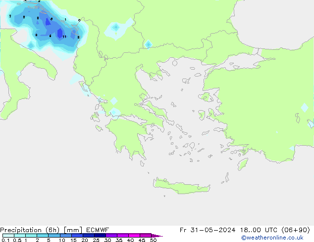 Z500/Rain (+SLP)/Z850 ECMWF  31.05.2024 00 UTC