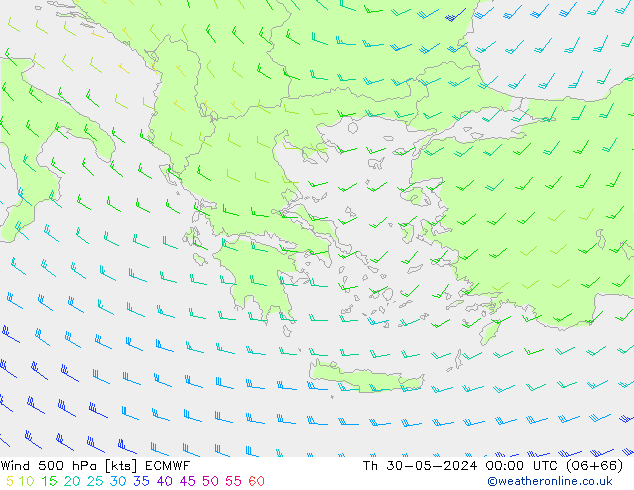  500 hPa ECMWF  30.05.2024 00 UTC