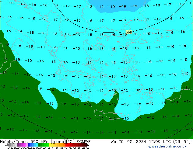 Z500/Rain (+SLP)/Z850 ECMWF mié 29.05.2024 12 UTC