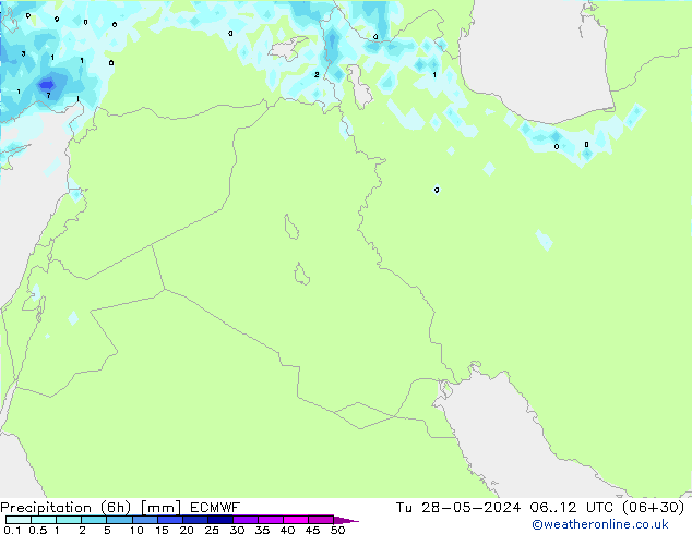 Z500/Rain (+SLP)/Z850 ECMWF mar 28.05.2024 12 UTC