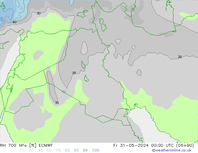 RV 700 hPa ECMWF vr 31.05.2024 00 UTC