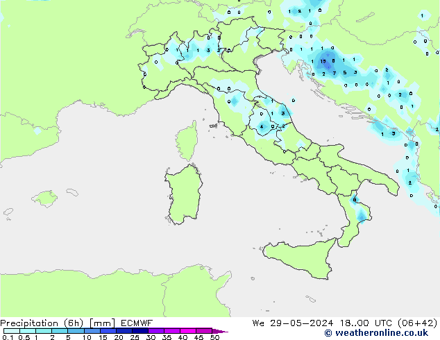 Z500/Rain (+SLP)/Z850 ECMWF We 29.05.2024 00 UTC