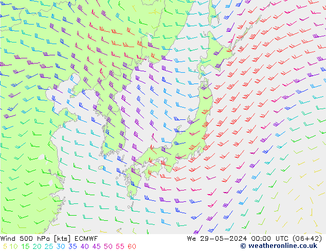  500 hPa ECMWF  29.05.2024 00 UTC