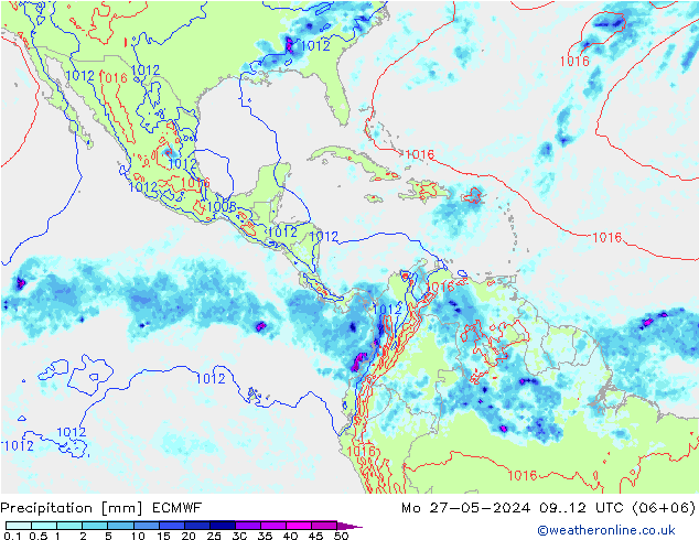 Neerslag ECMWF ma 27.05.2024 12 UTC