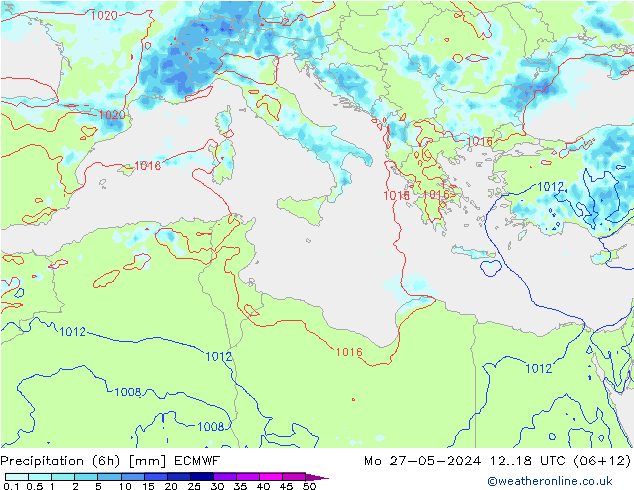 Z500/Rain (+SLP)/Z850 ECMWF Seg 27.05.2024 18 UTC