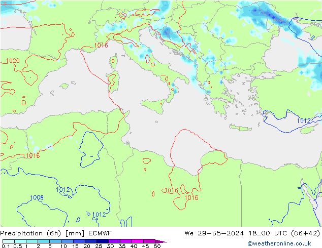 Z500/Rain (+SLP)/Z850 ECMWF ср 29.05.2024 00 UTC