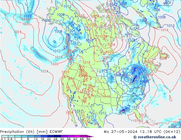 Z500/Rain (+SLP)/Z850 ECMWF Mo 27.05.2024 18 UTC