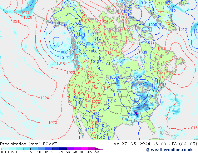 Neerslag ECMWF ma 27.05.2024 09 UTC