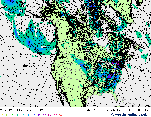  850 hPa ECMWF  27.05.2024 12 UTC