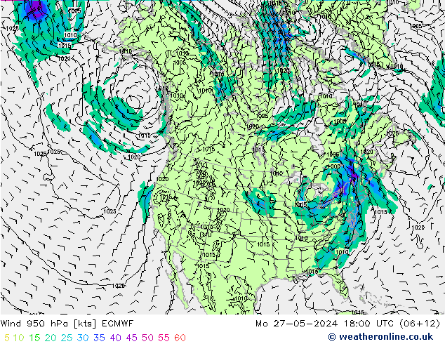  950 hPa ECMWF  27.05.2024 18 UTC