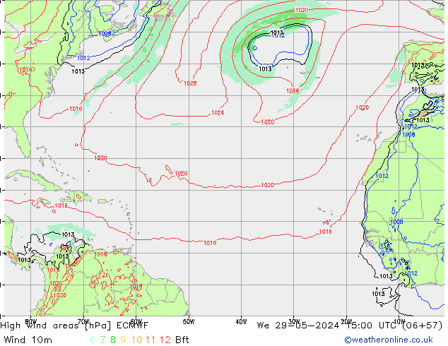 Windvelden ECMWF wo 29.05.2024 15 UTC