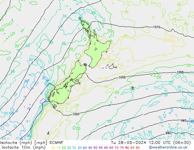 Isotachs (mph) ECMWF Ter 28.05.2024 12 UTC