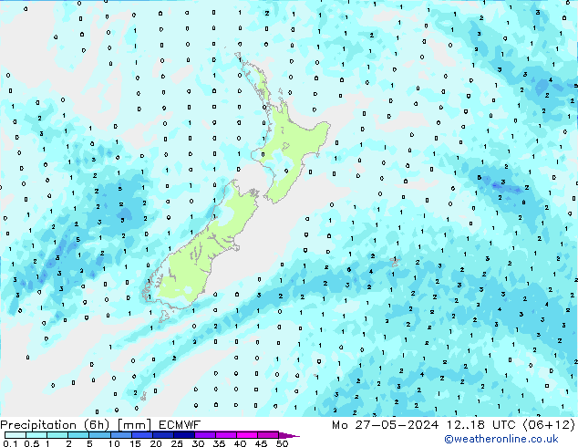 Z500/Rain (+SLP)/Z850 ECMWF  27.05.2024 18 UTC