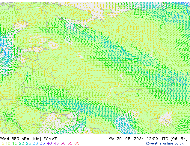  850 hPa ECMWF  29.05.2024 12 UTC