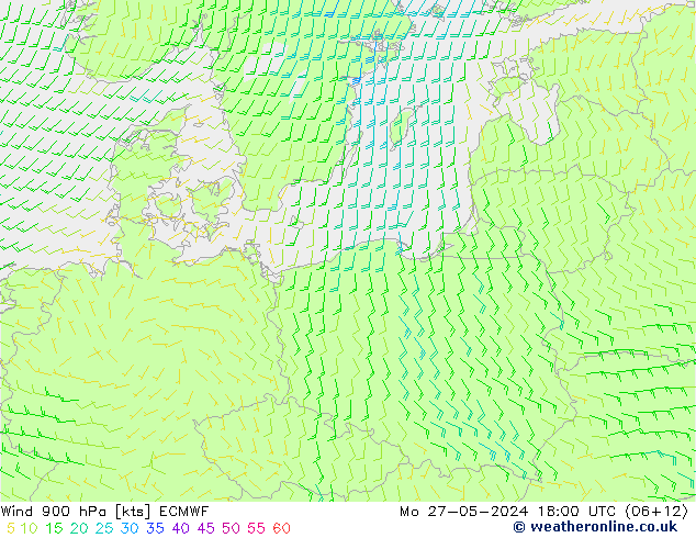 Wind 900 hPa ECMWF ma 27.05.2024 18 UTC