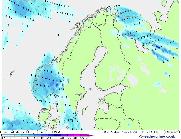 Z500/Rain (+SLP)/Z850 ECMWF St 29.05.2024 00 UTC