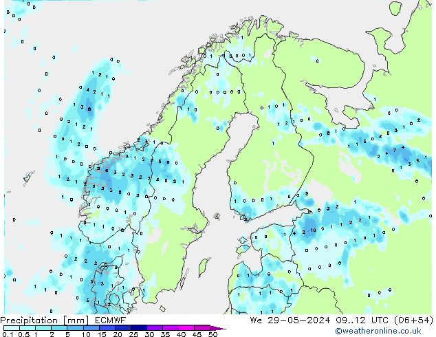 Yağış ECMWF Çar 29.05.2024 12 UTC