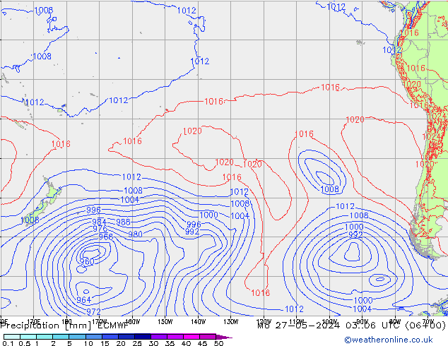 precipitação ECMWF Seg 27.05.2024 06 UTC