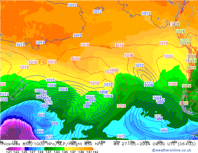 Thck 850-1000 hPa ECMWF Seg 27.05.2024 09 UTC