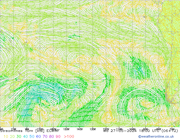 ветер 10m ECMWF пн 27.05.2024 18 UTC