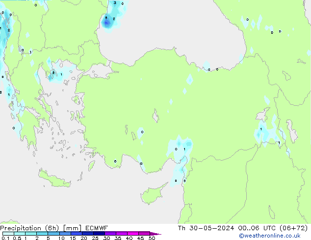 Z500/Rain (+SLP)/Z850 ECMWF jeu 30.05.2024 06 UTC