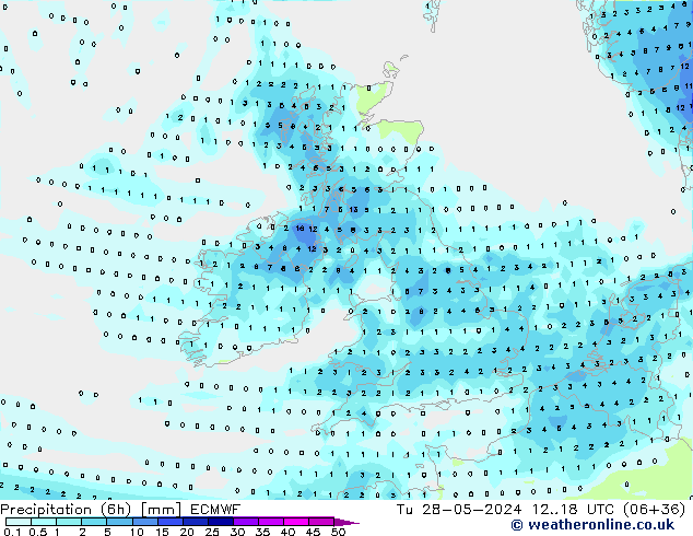 Z500/Rain (+SLP)/Z850 ECMWF Ter 28.05.2024 18 UTC