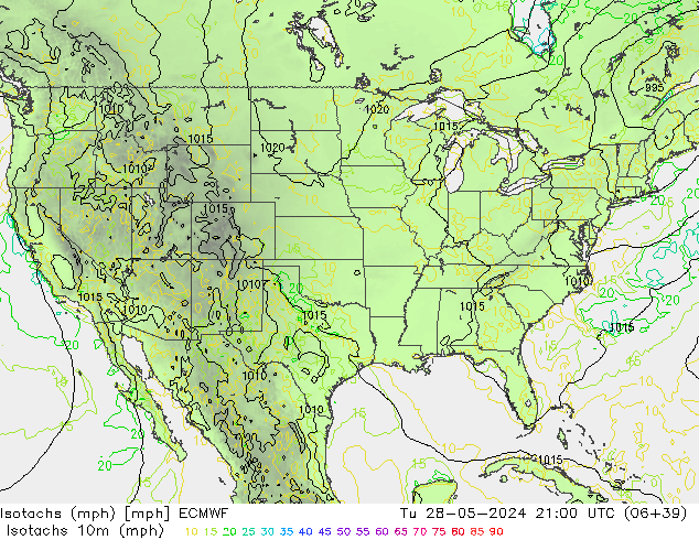 Isotachs (mph) ECMWF Ter 28.05.2024 21 UTC