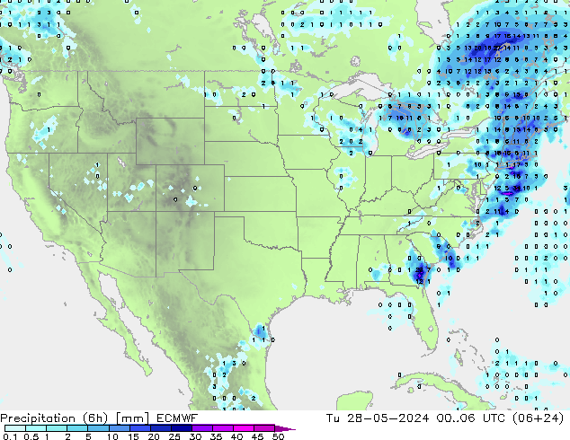 Z500/Rain (+SLP)/Z850 ECMWF Tu 28.05.2024 06 UTC