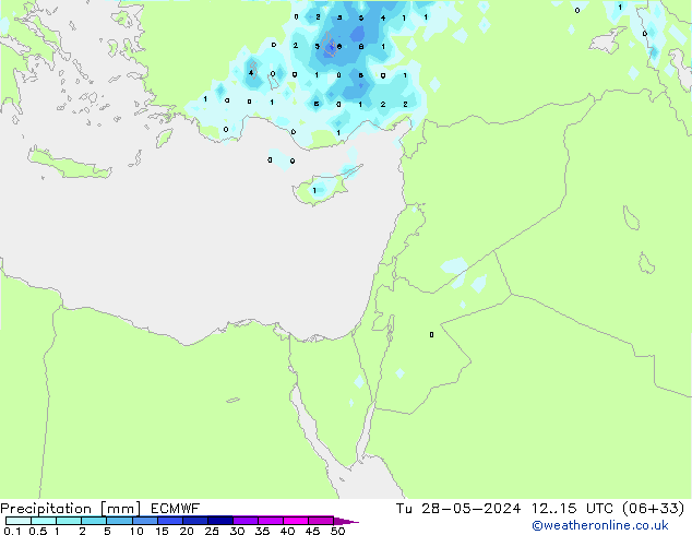 Neerslag ECMWF di 28.05.2024 15 UTC