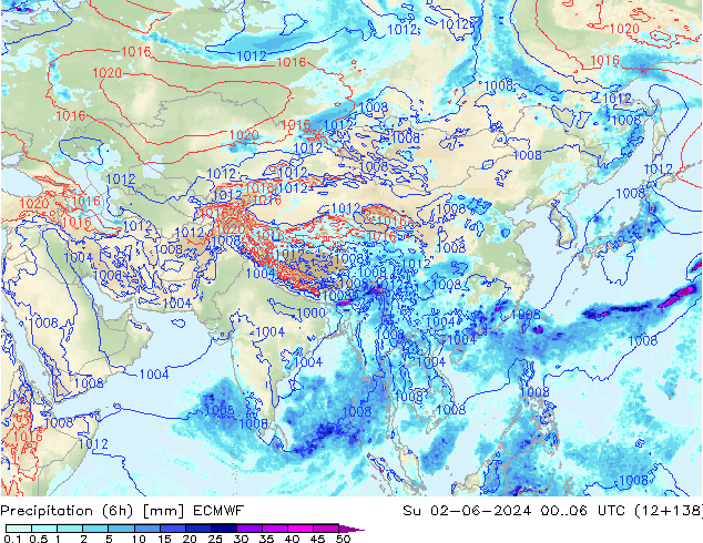 Z500/Rain (+SLP)/Z850 ECMWF nie. 02.06.2024 06 UTC