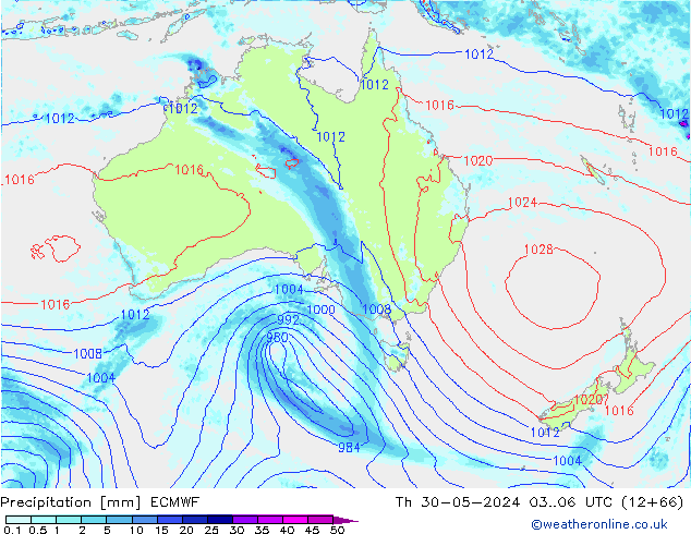 Niederschlag ECMWF Do 30.05.2024 06 UTC