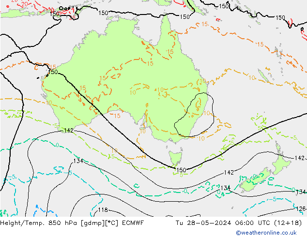 Height/Temp. 850 hPa ECMWF  28.05.2024 06 UTC