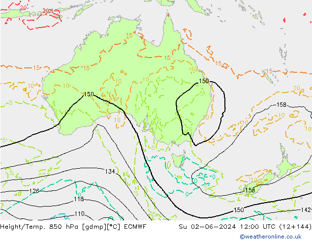 Z500/Rain (+SLP)/Z850 ECMWF Ne 02.06.2024 12 UTC