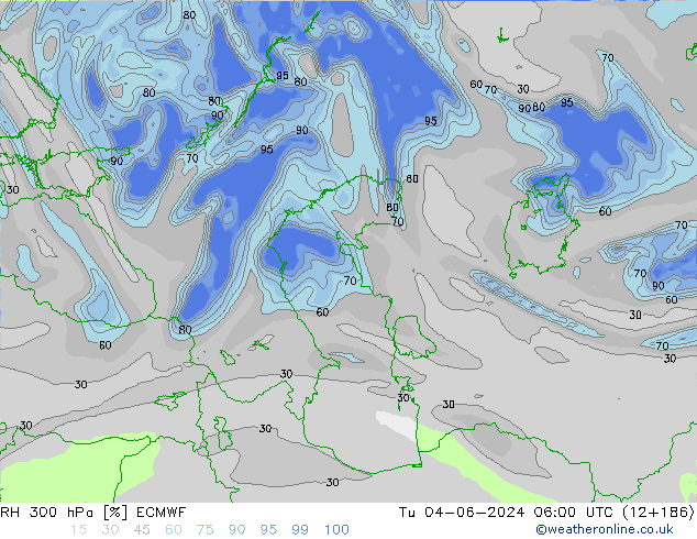 RV 300 hPa ECMWF di 04.06.2024 06 UTC