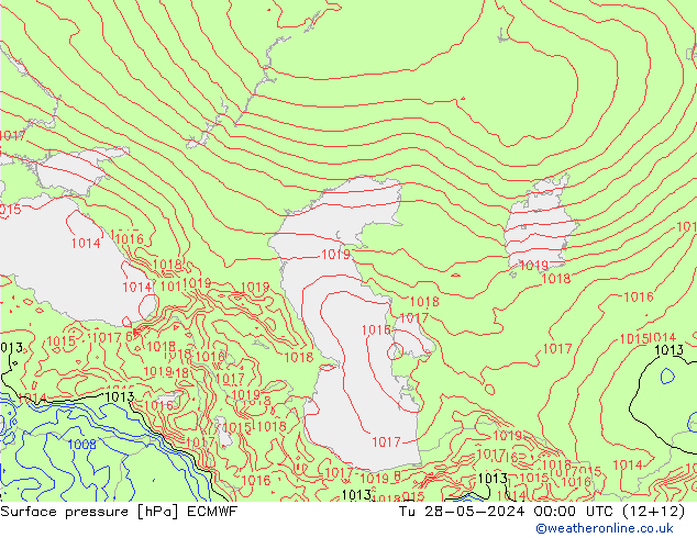 pression de l'air ECMWF mar 28.05.2024 00 UTC