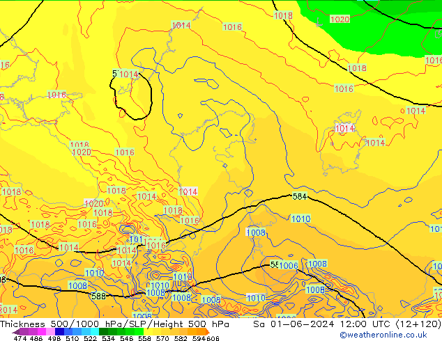 Thck 500-1000hPa ECMWF Sáb 01.06.2024 12 UTC