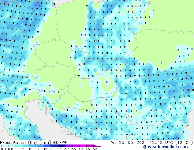 Z500/Rain (+SLP)/Z850 ECMWF We 29.05.2024 18 UTC