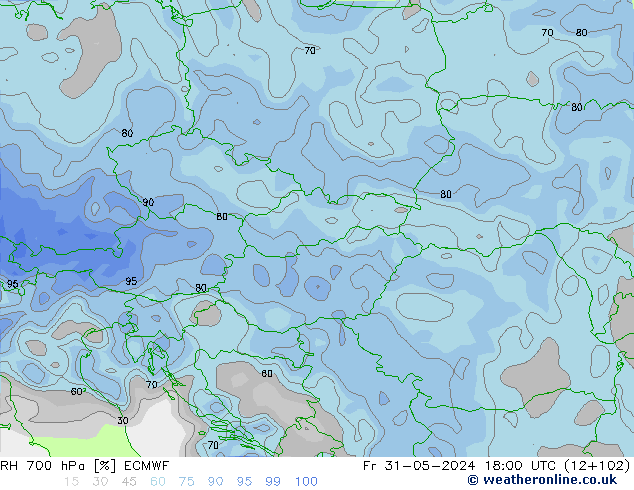 RV 700 hPa ECMWF vr 31.05.2024 18 UTC