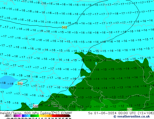 Z500/Rain (+SLP)/Z850 ECMWF So 01.06.2024 00 UTC