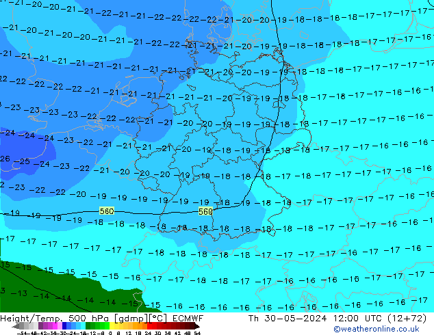 Z500/Regen(+SLP)/Z850 ECMWF do 30.05.2024 12 UTC