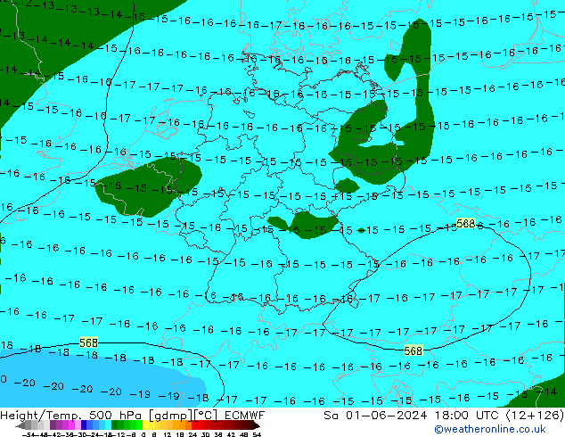 Z500/Rain (+SLP)/Z850 ECMWF Sa 01.06.2024 18 UTC