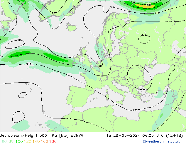 Courant-jet ECMWF mar 28.05.2024 06 UTC