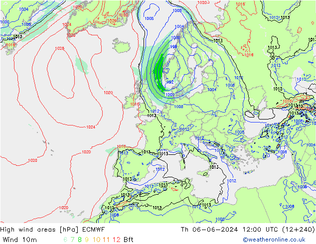 Sturmfelder ECMWF Do 06.06.2024 12 UTC