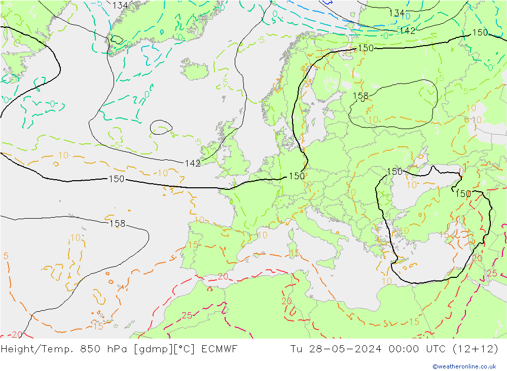 Z500/Rain (+SLP)/Z850 ECMWF Tu 28.05.2024 00 UTC