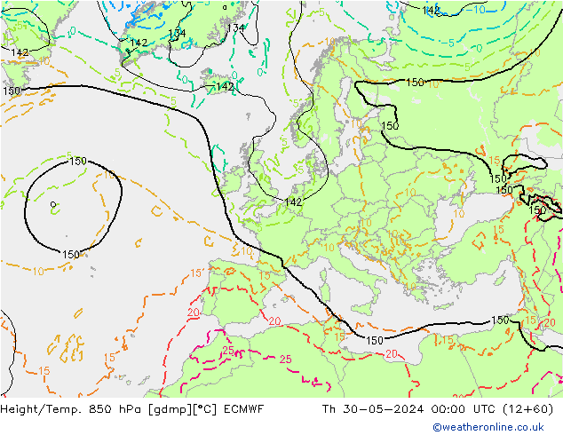 Z500/Regen(+SLP)/Z850 ECMWF do 30.05.2024 00 UTC