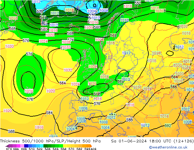 Thck 500-1000hPa ECMWF So 01.06.2024 18 UTC