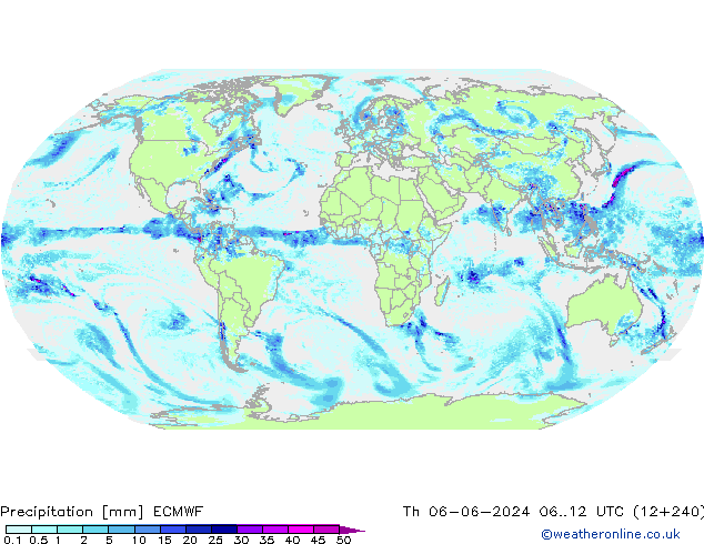 Precipitación ECMWF jue 06.06.2024 12 UTC
