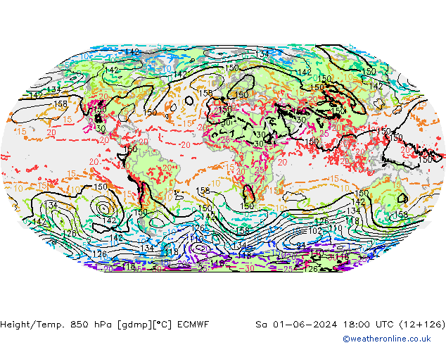 Z500/Yağmur (+YB)/Z850 ECMWF Cts 01.06.2024 18 UTC