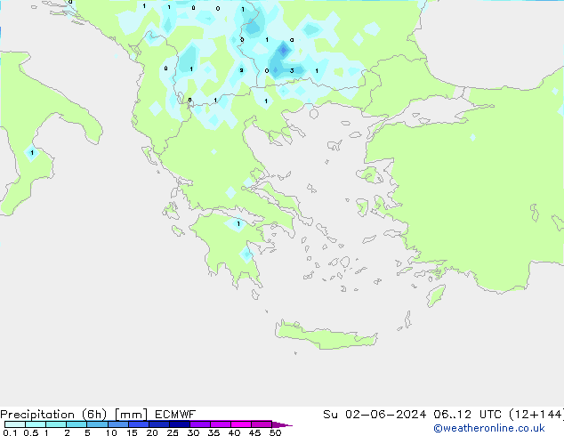 Z500/Rain (+SLP)/Z850 ECMWF dim 02.06.2024 12 UTC