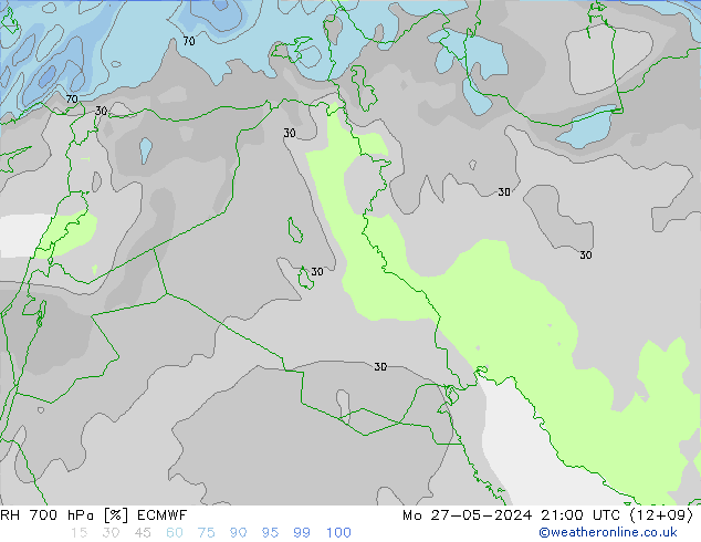 RV 700 hPa ECMWF ma 27.05.2024 21 UTC